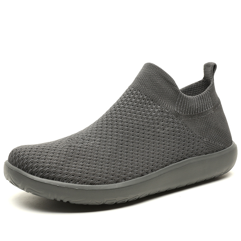 Muške slip-on tenisice sa širokim prstom, visokoe elastični gornji dio nalik čarapici, prozračne Flyknit mrežaste gornje, ljetne tenisice u barefoot stilu
