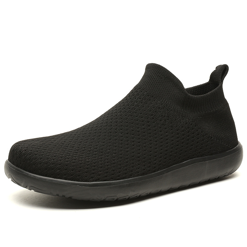 Muške slip-on tenisice sa širokim prstom, visokoe elastični gornji dio nalik čarapici, prozračne Flyknit mrežaste gornje, ljetne tenisice u barefoot stilu
