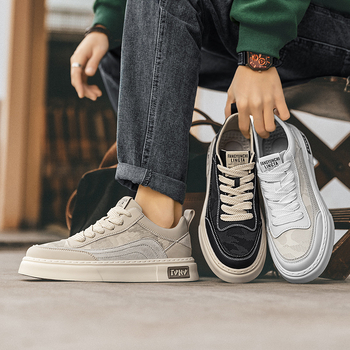 Pantofi sport pentru bărbați, respirabili, din material textil, talpă ușoară și moale, încălțăminte casual sport versatile pentru toamna 2025.