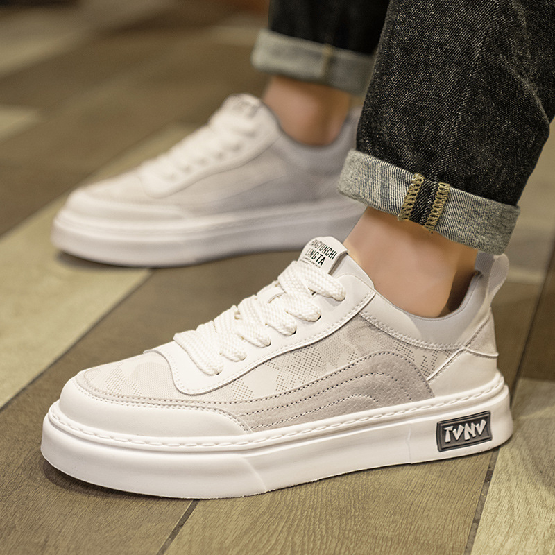 Pantofi sport pentru bărbați, respirabili, din material textil, talpă ușoară și moale, încălțăminte casual sport versatile pentru toamna 2025.