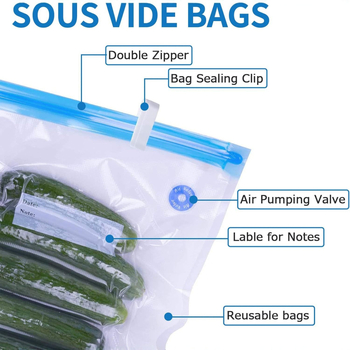 Vakuumska vrećica s jednostranom teksturom za pakiranje kuhanih namirnica i morskih plodova