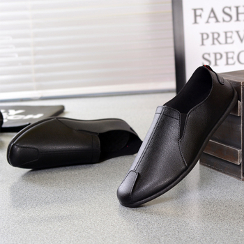 Ανδρικά PU loafers με μαλακή σόλα, casual slip-on για άνοιξη-καλοκαίρι