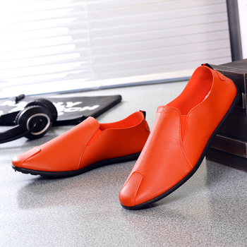 Ανδρικά PU loafers με μαλακή σόλα, casual slip-on για άνοιξη-καλοκαίρι