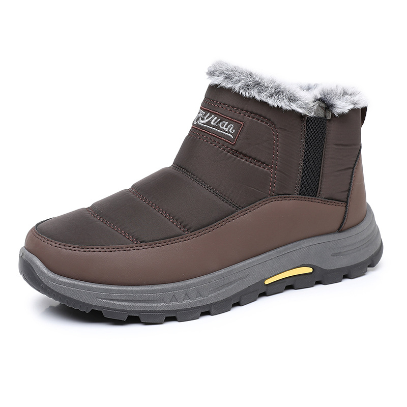 Muške zimske čizme za snijeg s debelim potplatom, lagane, otporne na klizanje, tople, slip-on
