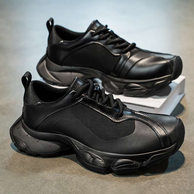 Ανδρικά sneakers με διαπνέουσα διχτυωτή επάνω επιφάνεια – άνετα, στιλ dad shoes, χαμηλό ύψος