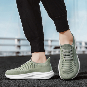 2025 Muške tenisice za trčanje s širokim vrhom i širokim krojem – prozračni Fly Knit gornji dio, apsorpcija udara, lagane sportske tenisice