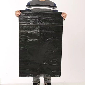 HDPE vreća za otpad od 120 L, komercijalna, dimenzije 100 x 120 cm, ekstra debela, ravno otvaranje, crna, pakiranje 500 komada
