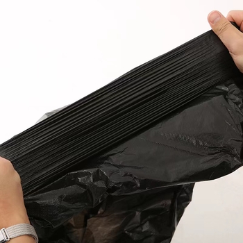 HDPE vreća za otpad od 120 L, komercijalna, dimenzije 100 x 120 cm, ekstra debela, ravno otvaranje, crna, pakiranje 500 komada