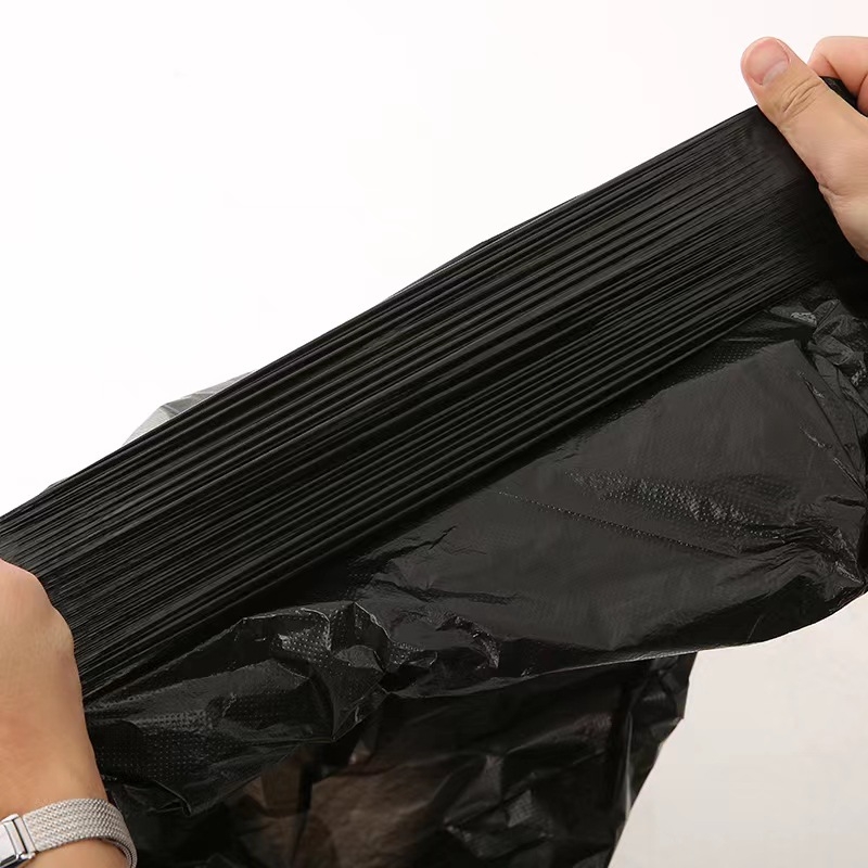 HDPE vreća za otpad od 120 L, komercijalna, dimenzije 100 x 120 cm, ekstra debela, ravno otvaranje, crna, pakiranje 500 komada