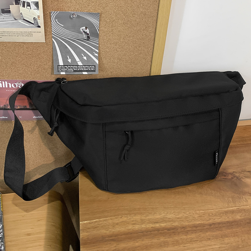 Najlon torbica za prsa i struk s crossbody remenom, lagana svakodnevna torba, džepovi za telefon i ID