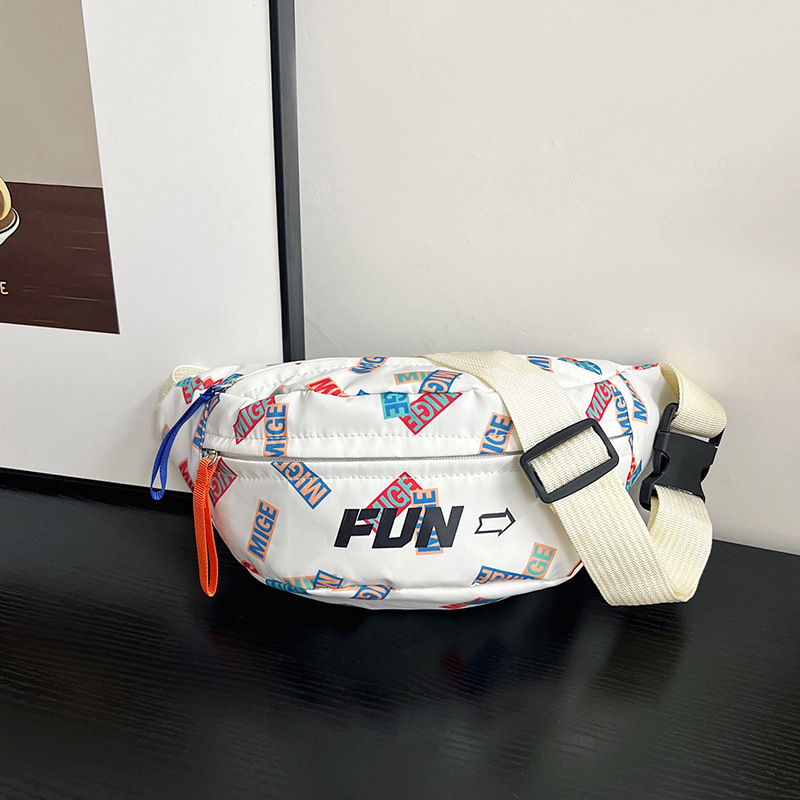 Najlonska crossbody torba s printsom, ljetni unisex model, sportski stil