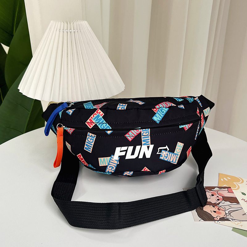 Najlonska crossbody torba s printsom, ljetni unisex model, sportski stil