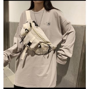 Nylon crossbody torba, unisex, japanski gradski stil, korejski i hongkonški utjecaji, mala torba za svakodnevnu uporabu, proljeće 2025