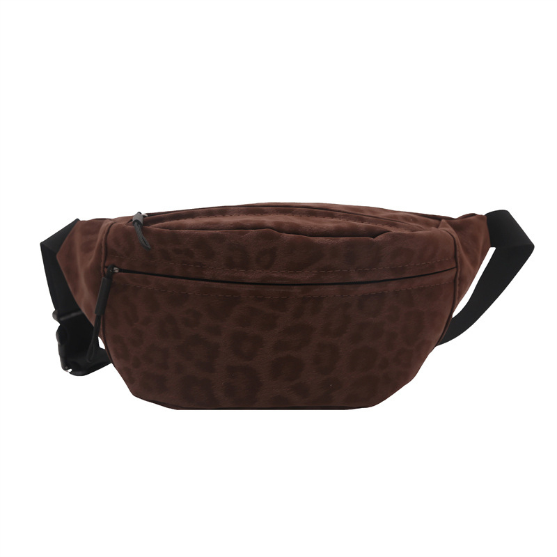 Ženska crossbody torba s leopard printom, ulični stil, velika kapaciteta, zatvarač