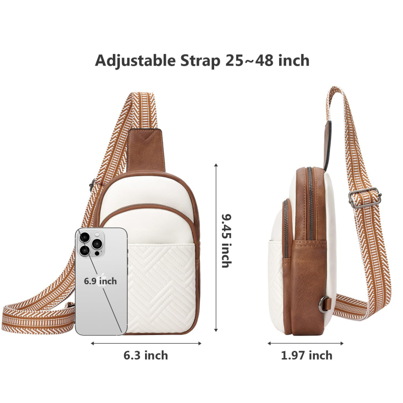 Ženska crossbody torba s zaštitom od krađe, mala kvadratna PU kožna torba, moderna i svestrana