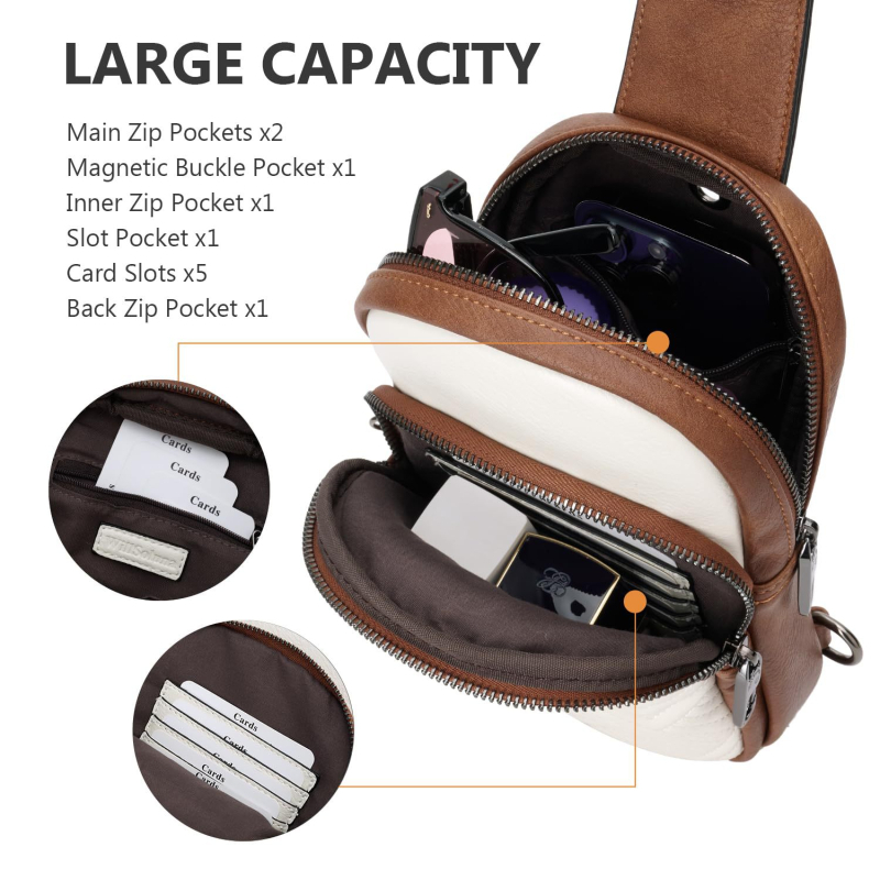 Ženska crossbody torba s zaštitom od krađe, mala kvadratna PU kožna torba, moderna i svestrana