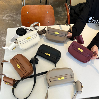 Torba od prave kože u stilu sedla, Moove Tangyuan Kelly, dvostruka funkcija, mini torba za struk ili crossbody za žene