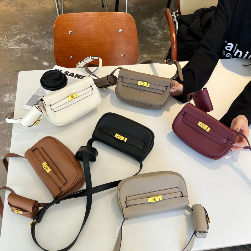 Torba od prave kože u stilu sedla, Moove Tangyuan Kelly, dvostruka funkcija, mini torba za struk ili crossbody za žene