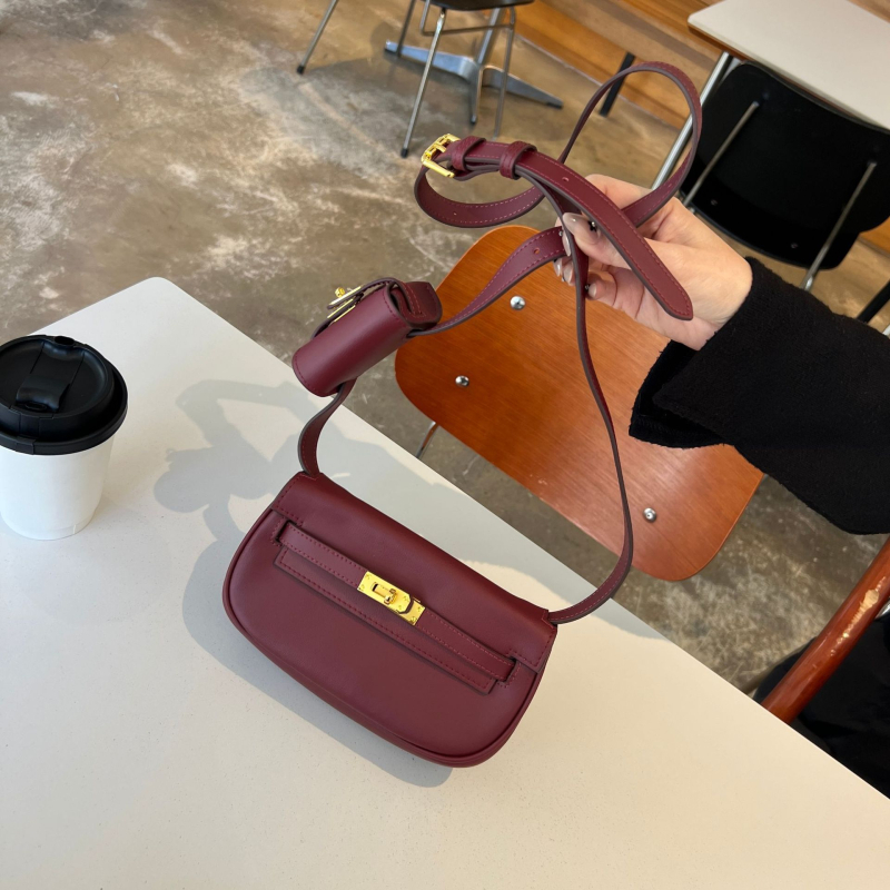 Torba od prave kože u stilu sedla, Moove Tangyuan Kelly, dvostruka funkcija, mini torba za struk ili crossbody za žene