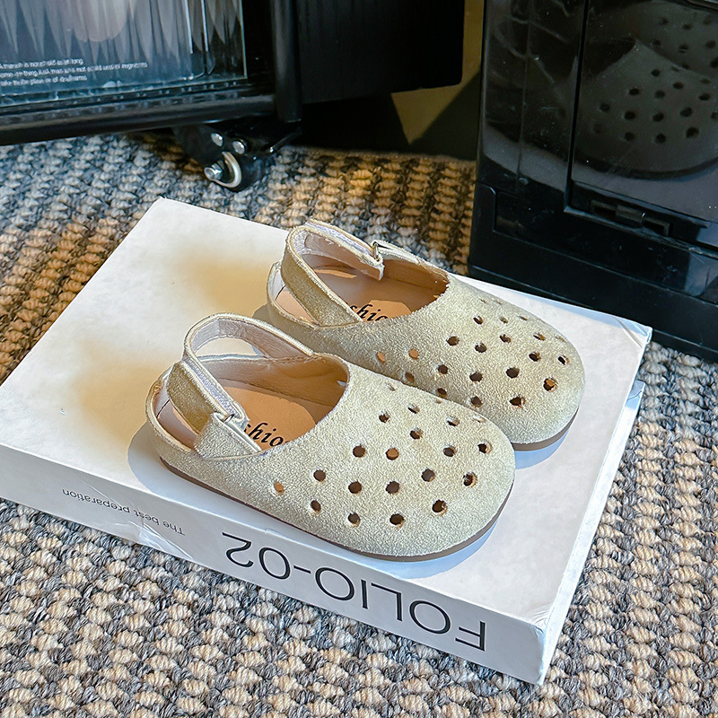 Dječje ljetne sandale 2025 – perforirani dizajn, zatvaranje na Velcro, mekana potplat, unisex za djevojčice i dječake