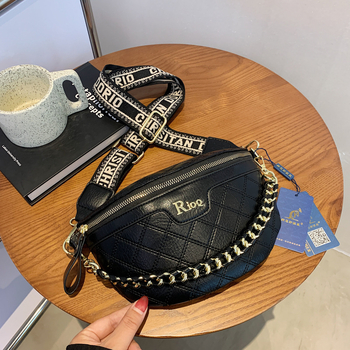 Ženska pojas torba s lančanim vezom, minimalistički trendovski stil, crossbody torba u korejskom stilu