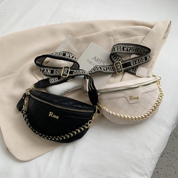 Ženska pojas torba s lančanim vezom, minimalistički trendovski stil, crossbody torba u korejskom stilu