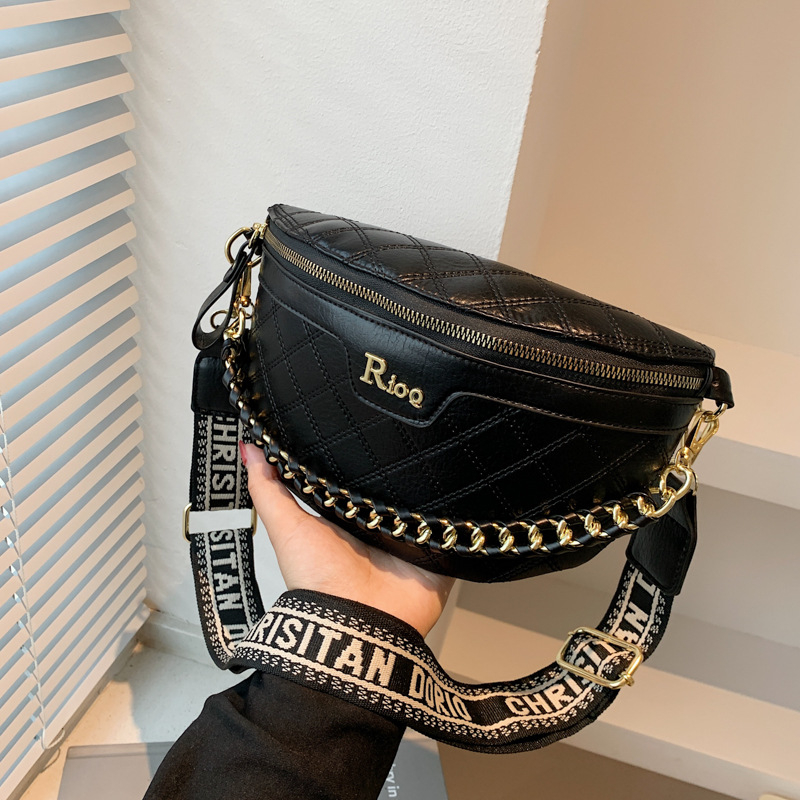 Ženska pojas torba s lančanim vezom, minimalistički trendovski stil, crossbody torba u korejskom stilu