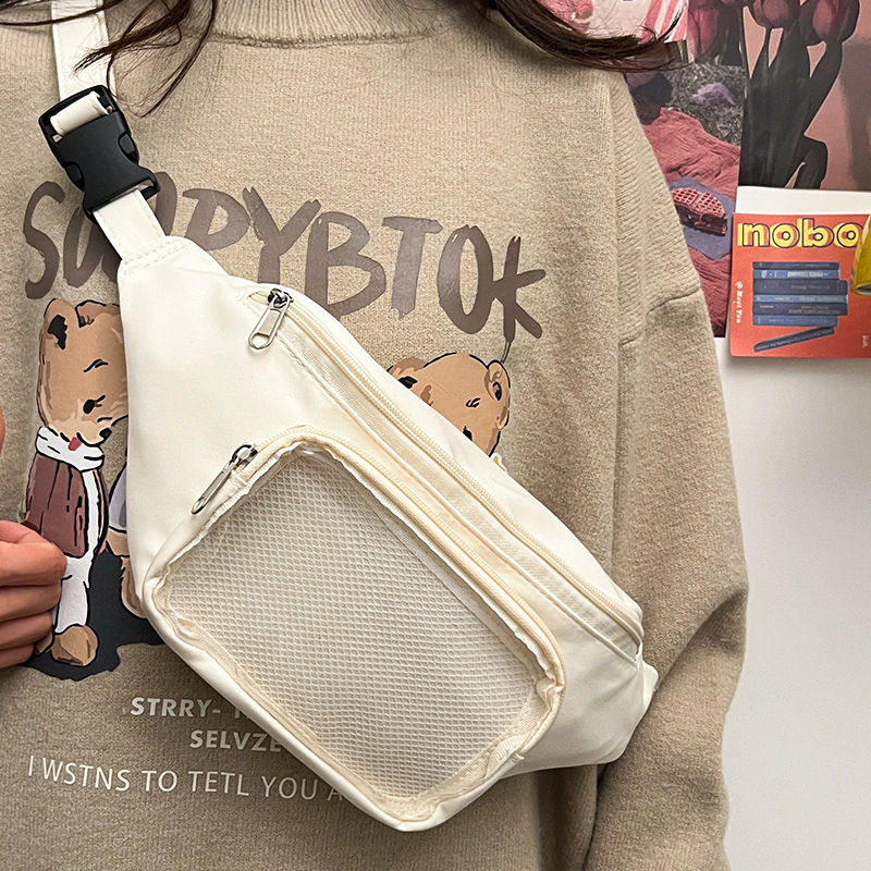 Harajuku-inspirirana vodootporna prozirna torbica za prsa za žene, crossbody torba