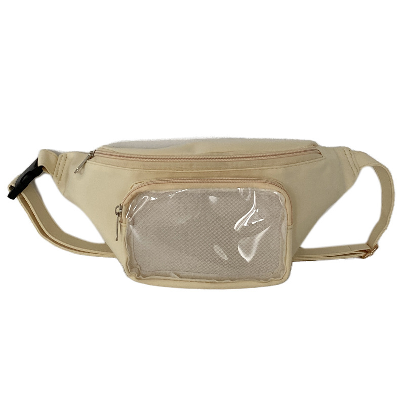 Harajuku-inspirirana vodootporna prozirna torbica za prsa za žene, crossbody torba