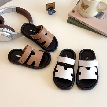 Gyerekek slip-on strandpapucs, nyár 2025, koreai stílus, puha talp