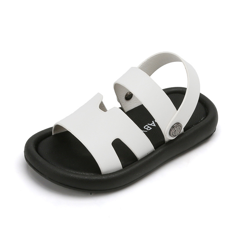 Gyerekek slip-on strandpapucs, nyár 2025, koreai stílus, puha talp