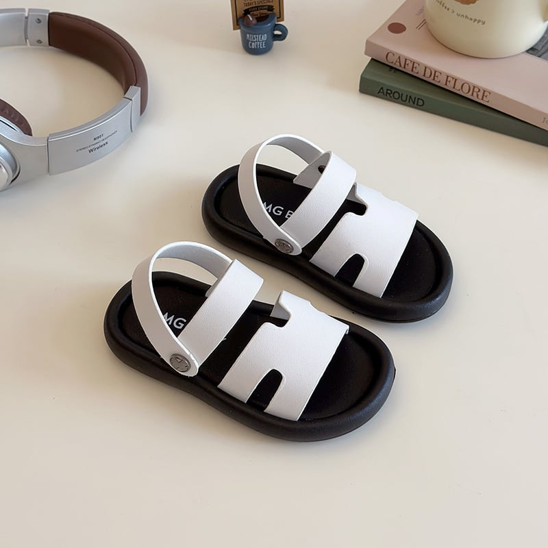 Gyerekek slip-on strandpapucs, nyár 2025, koreai stílus, puha talp