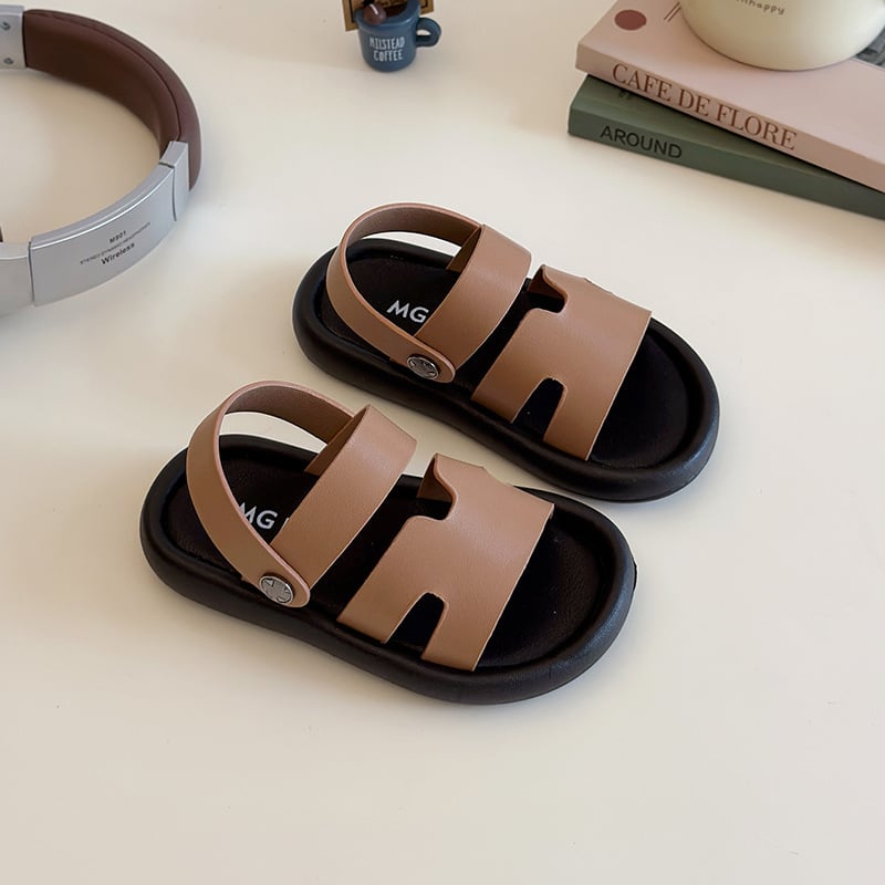 Gyerekek slip-on strandpapucs, nyár 2025, koreai stílus, puha talp