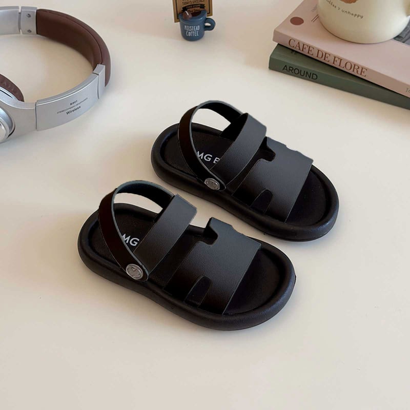 Gyerekek slip-on strandpapucs, nyár 2025, koreai stílus, puha talp