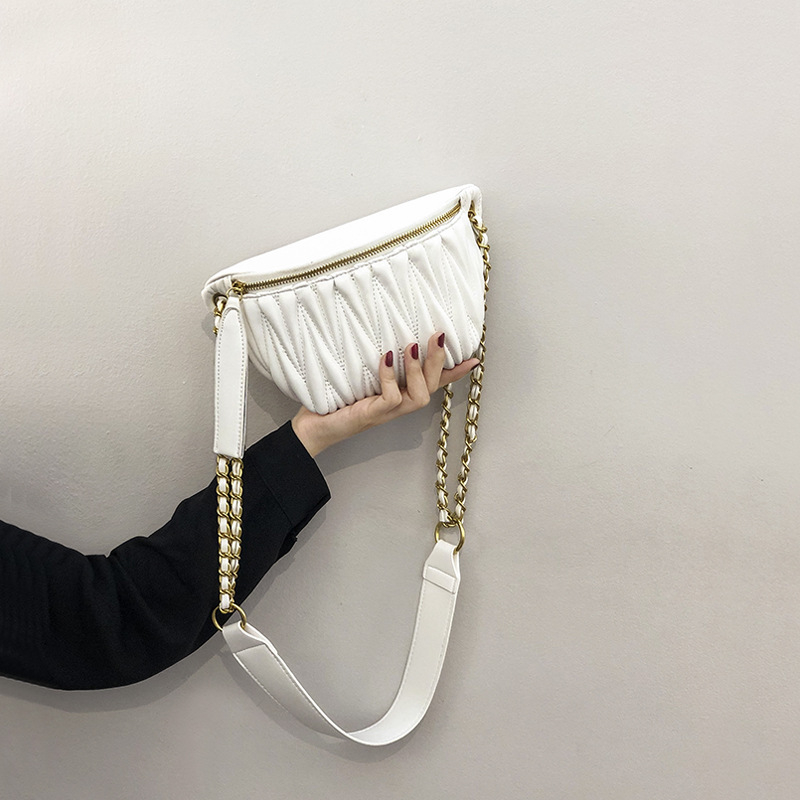Ženska mala plisirana torba za struk, ljetni model 2026, moderna i svestrana crossbody torba