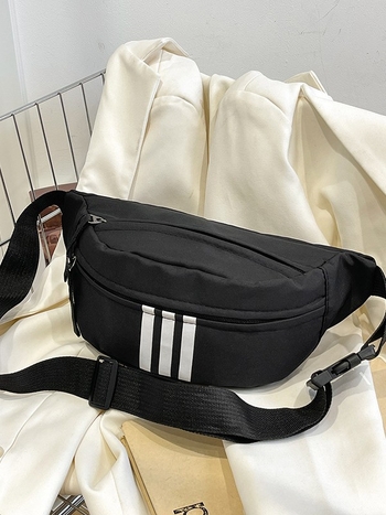 Moderna nylon torba za struk s crossbody naramenicom – svakodnevna torba za žene