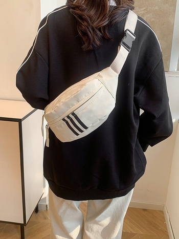 Moderna nylon torba za struk s crossbody naramenicom – svakodnevna torba za žene