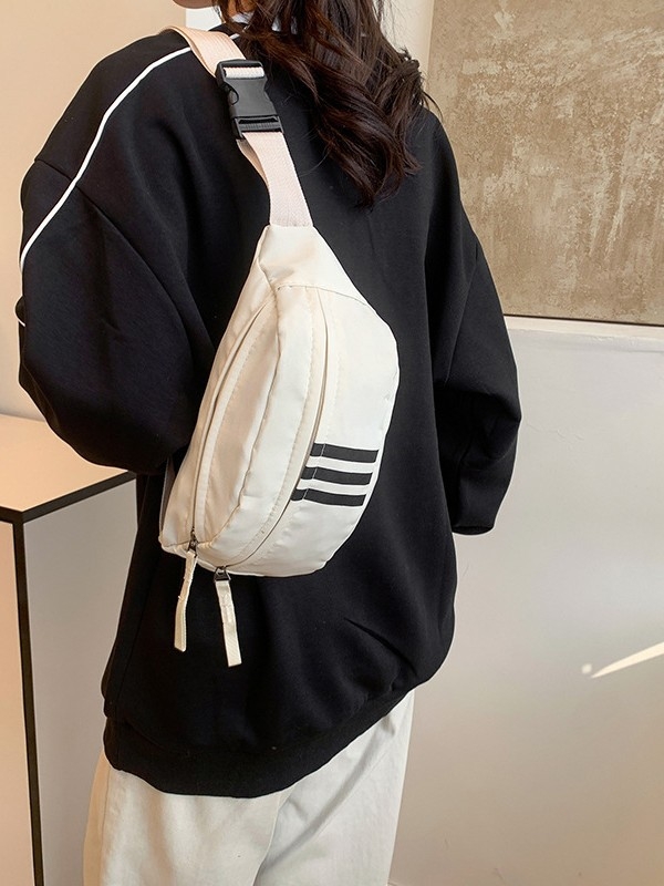 Moderna nylon torba za struk s crossbody naramenicom – svakodnevna torba za žene