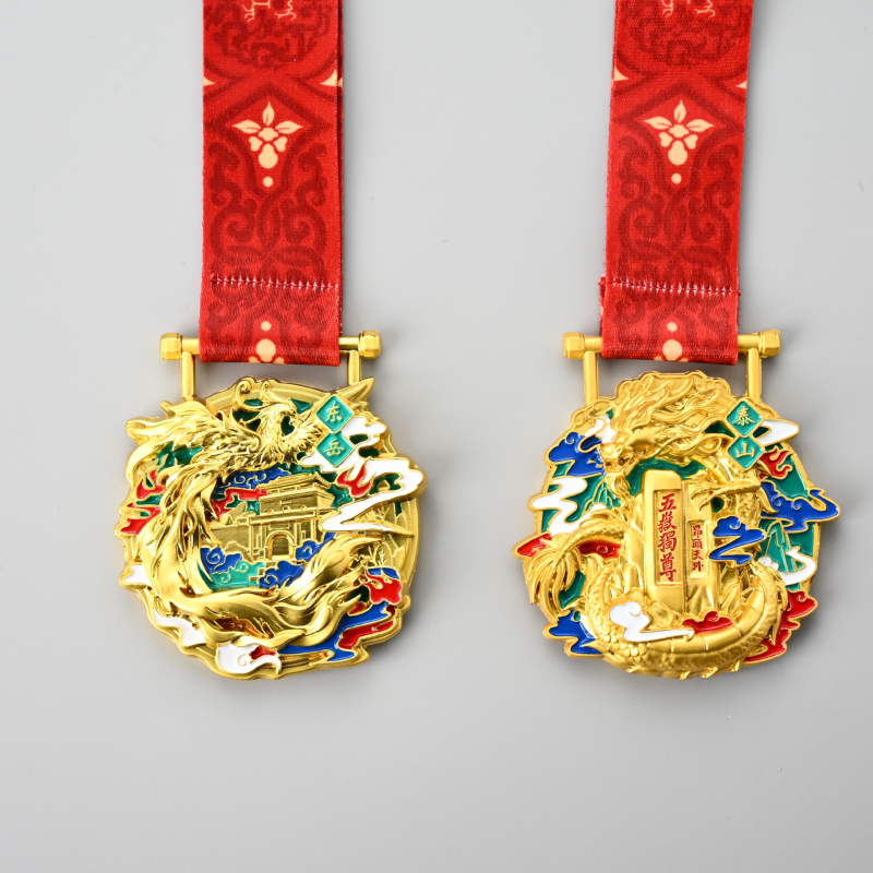 Metalne medalje za sportske događaje, brončane medalje za natjecanja i maratone, medalja s prilagođenim logom