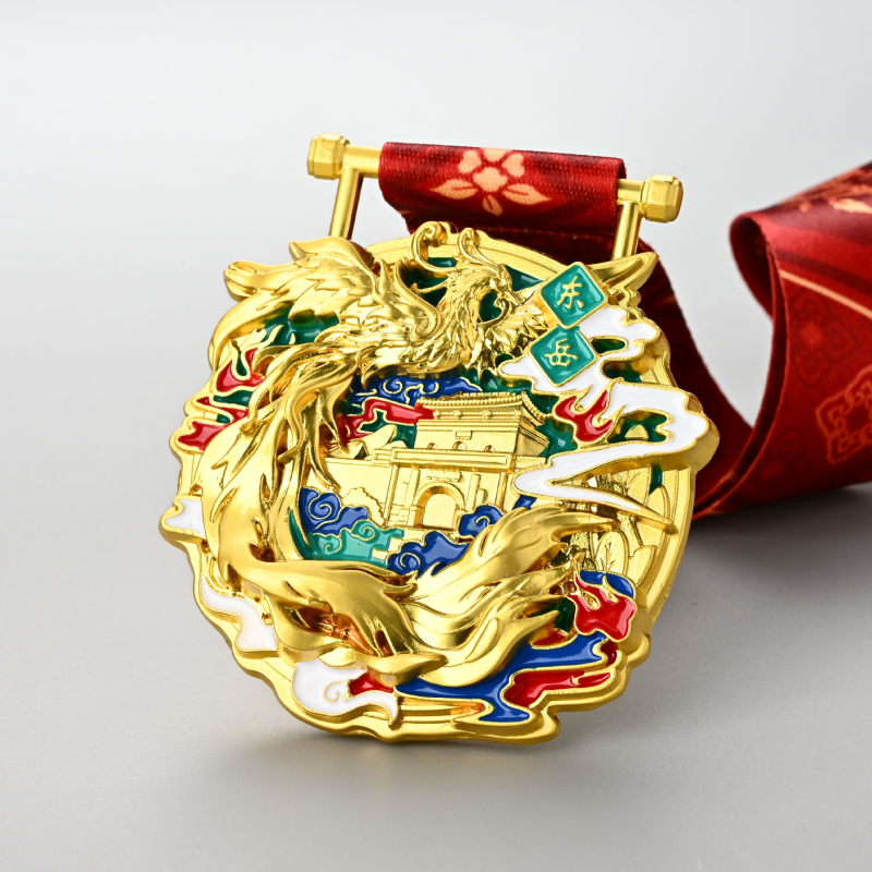 Metalne medalje za sportske događaje, brončane medalje za natjecanja i maratone, medalja s prilagođenim logom