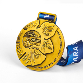 Prilagođene metalne medalje zlatne, srebrne i brončane za događaje, maratone i plivačka natjecanja, emajlirane