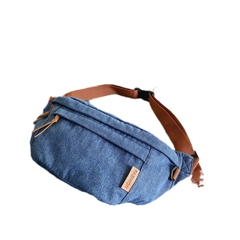 Ležerna denim torbica preko ramena za muškarce i žene, velika kapaciteta za putovanja