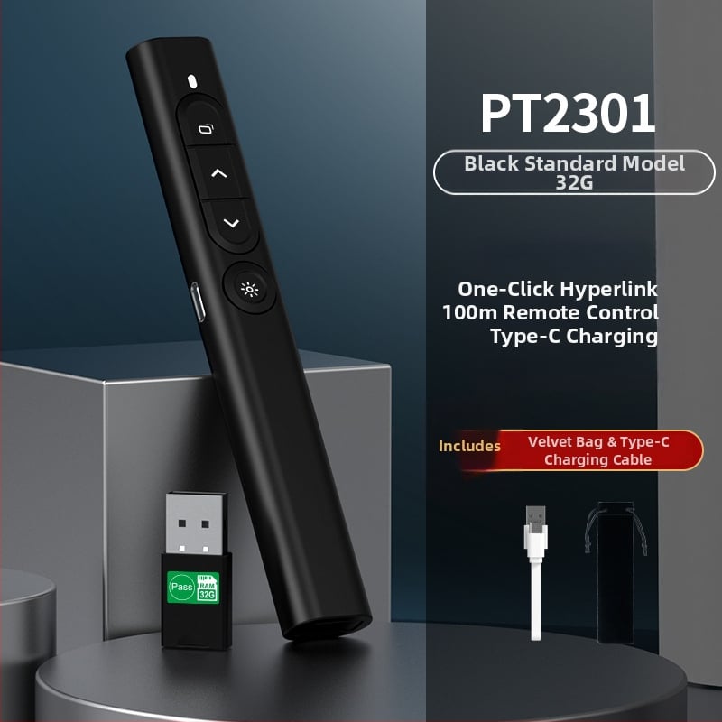 Bezdrôtový laserový ukazovateľ pre výučbu a prezentácie na Seewo bielej tabuli, dobíjateľný, USB, posúvanie strán PPT