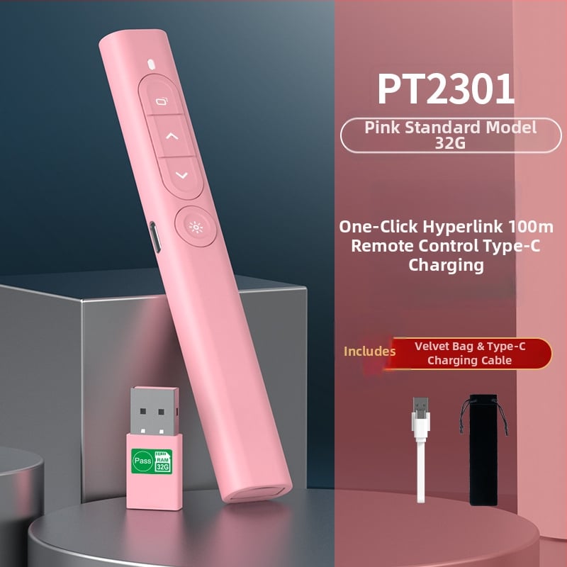 Bezdrôtový laserový ukazovateľ pre výučbu a prezentácie na Seewo bielej tabuli, dobíjateľný, USB, posúvanie strán PPT