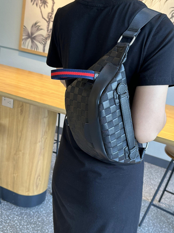 Ženska crossbody torba 2025, karirani uzorak, dumpling stil, casual