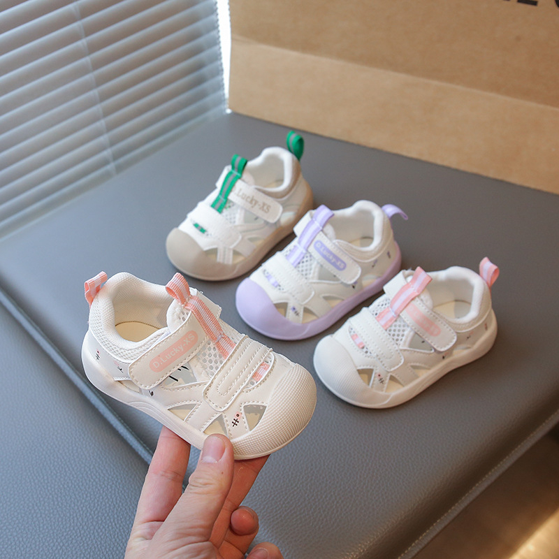 Ljetne sandale za bebe i malu djecu s prozračnim dizajnom, protuklizna mekana potplat, unisex