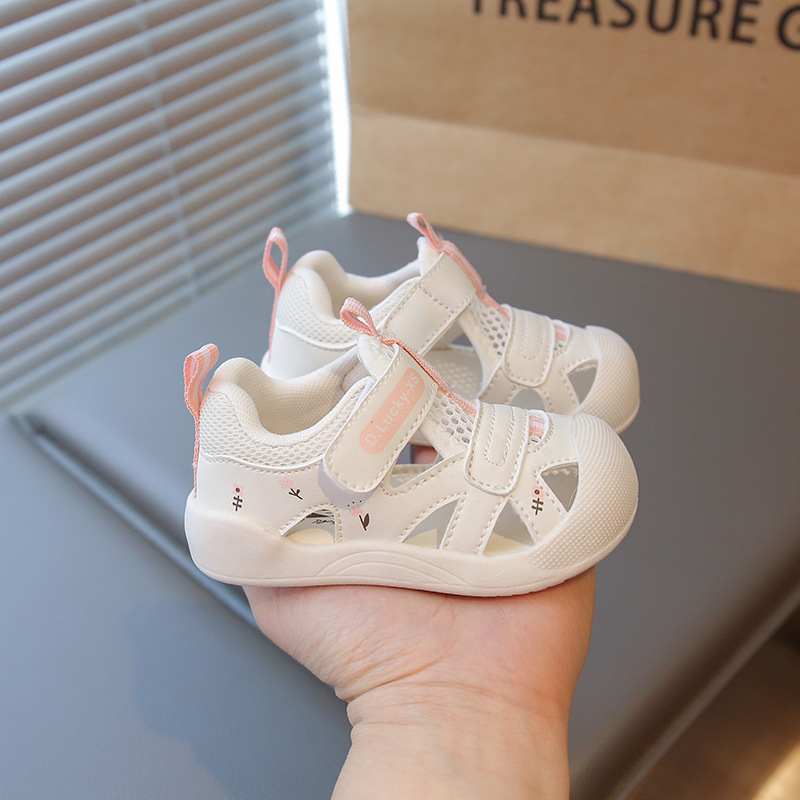 Ljetne sandale za bebe i malu djecu s prozračnim dizajnom, protuklizna mekana potplat, unisex