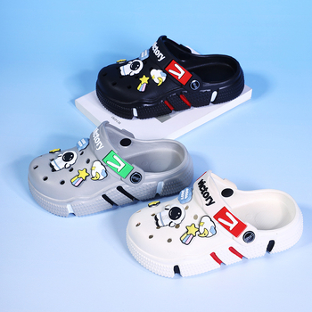 Dječje Crocs-stil sandale za dječake, protuklizne, otporne na habanje, s debelim potplatom, zatvorenim prstima, casual plažne sandale