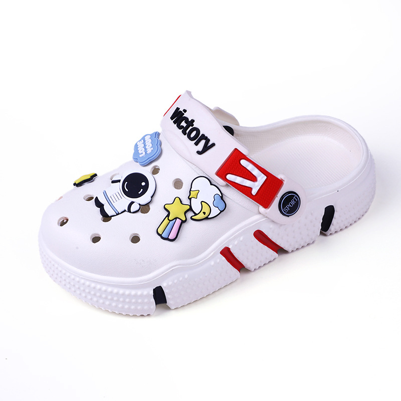 Dječje Crocs-stil sandale za dječake, protuklizne, otporne na habanje, s debelim potplatom, zatvorenim prstima, casual plažne sandale