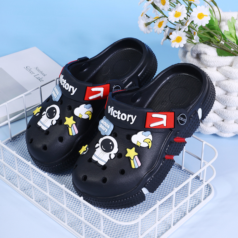 Dječje Crocs-stil sandale za dječake, protuklizne, otporne na habanje, s debelim potplatom, zatvorenim prstima, casual plažne sandale